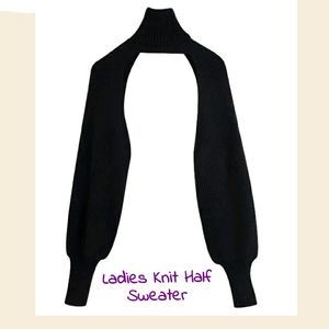 Ladies half knit sweater